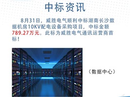 中標資訊：威勝電氣中標湖南長沙數(shù)據(jù)機房10kV配電設備采購項目